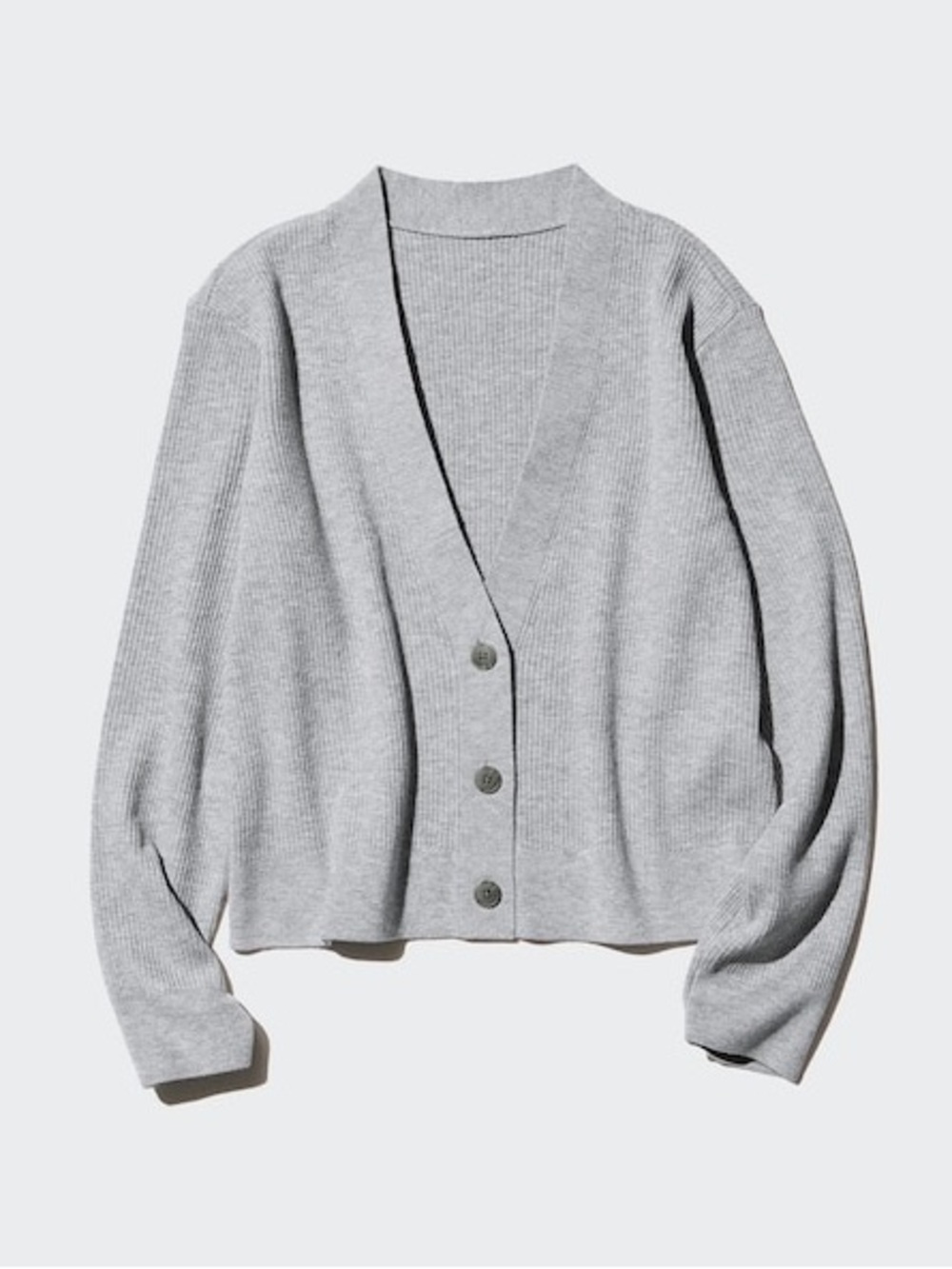 Uniqlo Washable Knit Ribbed Cardigan
